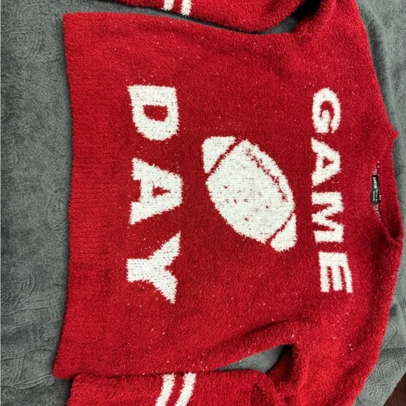 Shein Game Day” Football Sweater Pullover, Cozy Soft Knit, Women’s Size S - Picture 10 of 11